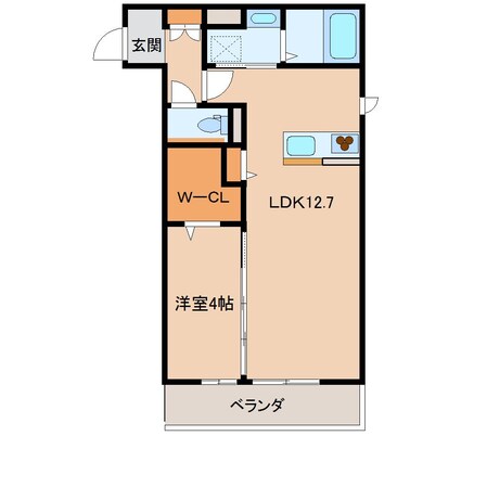 D-ROOM浜町Ⅱ B棟の物件間取画像